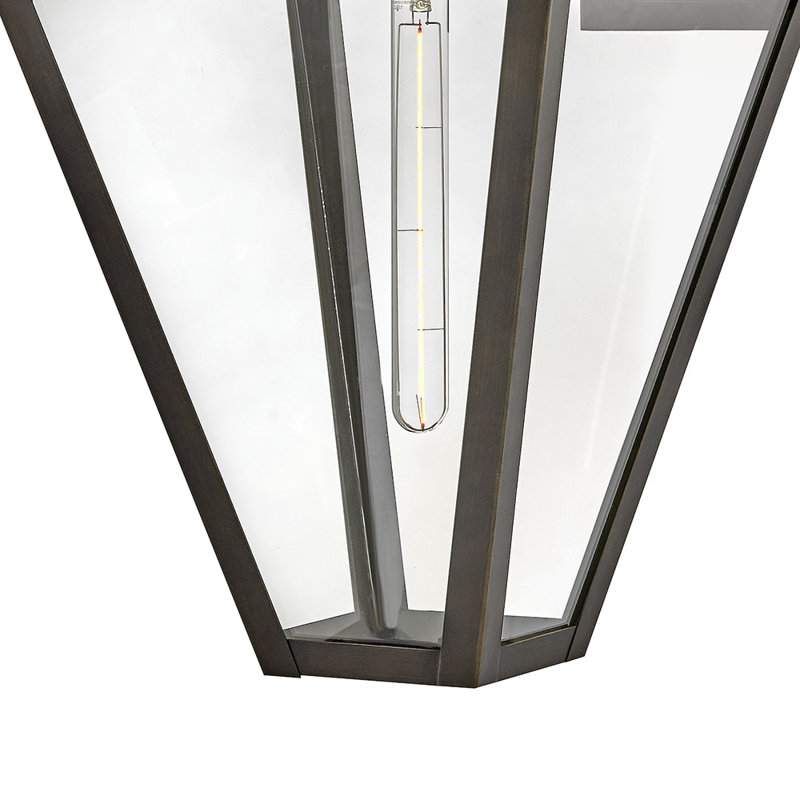 Endsley Single Light Outdoor Aluminum Wall Mount Lantern - Height Adjustable