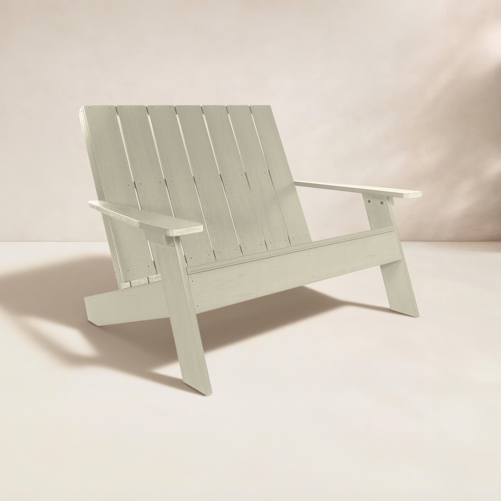 Byrnes 54" Patio Loveseat, Whitewash