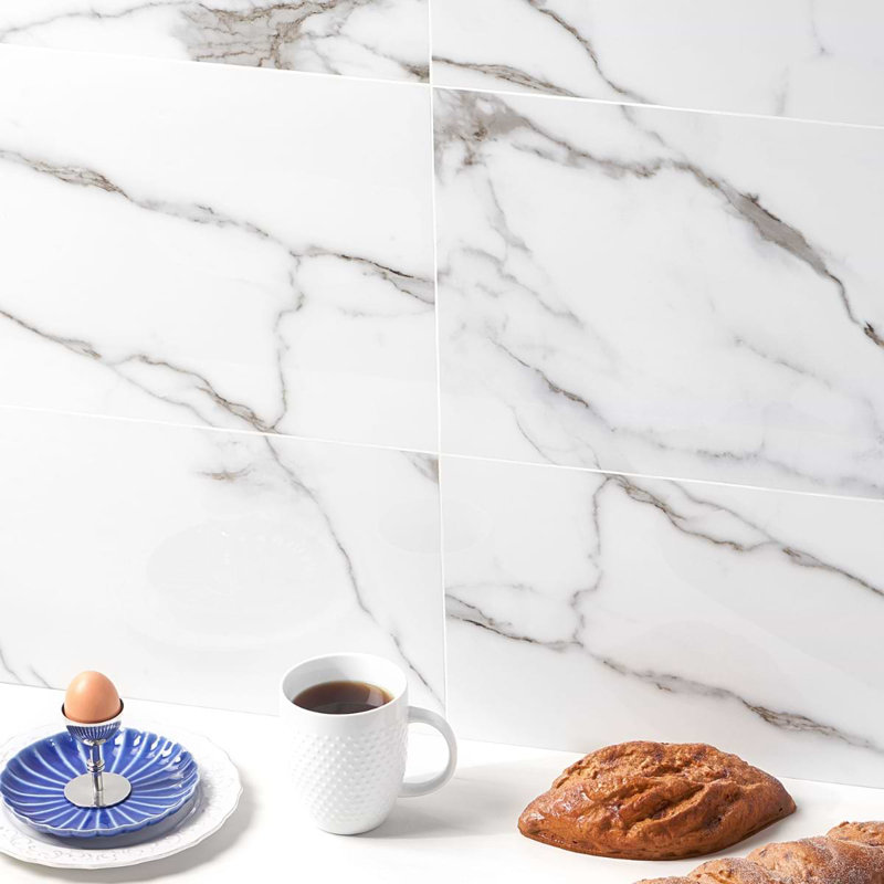 Dreamstone 12X24 Polished Porcelain Tile, Statuario Valley Polished