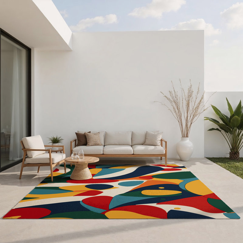 Tapis intérieur et extérieur Jazzy Gleam, Rectangle 1 pi 6 po x 2 pi 6 po