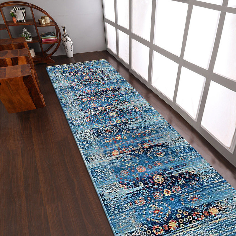 Tapis de couloir en polyester fabriqués à la machine Crayton, Tapis de couloir 2 pi 6 po x 9 pi 10 po