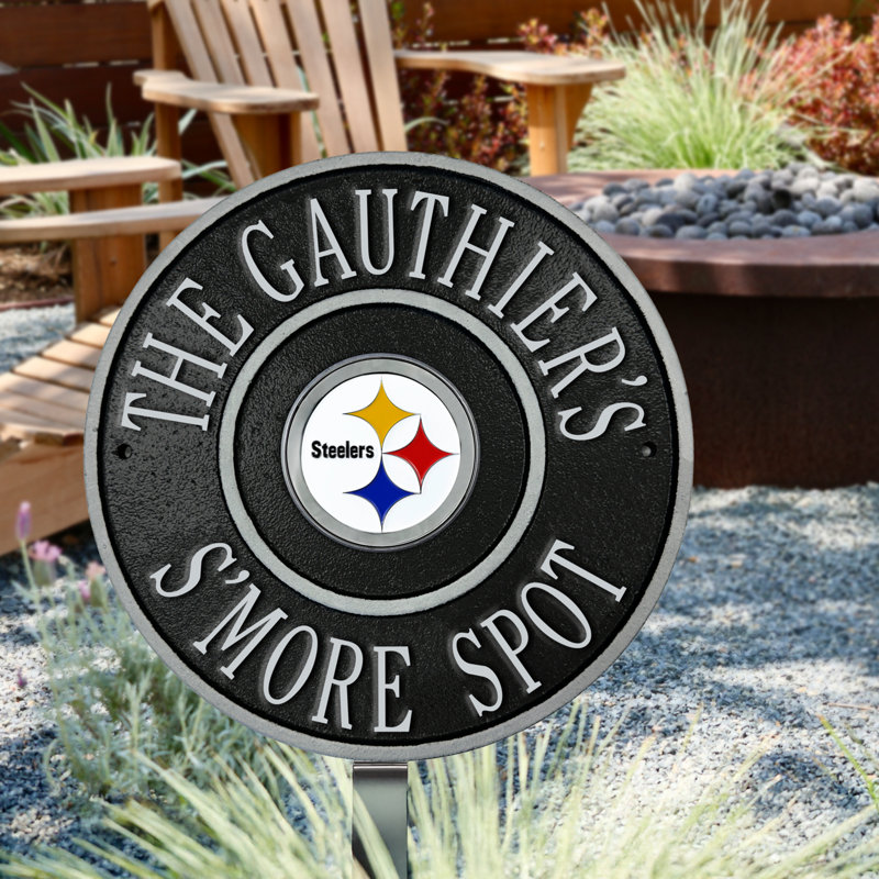 Plaque logo personnalisé 9 po Pittsburgh Steelers, Steelers de Pittsburgh, Oui