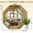 Mcpherson Octagon Wooden Frame Flat Wall Mirror-796799941