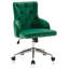 Chaise de bureau ergonomique en velours Baylor-87829448-87829451