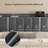 Upholstered Full Bed with 2 Drawers and Open Storage Headboard，Platform Bed with Charging Station, No Spring Boxing Needed, Gray-1243594622-1243594621