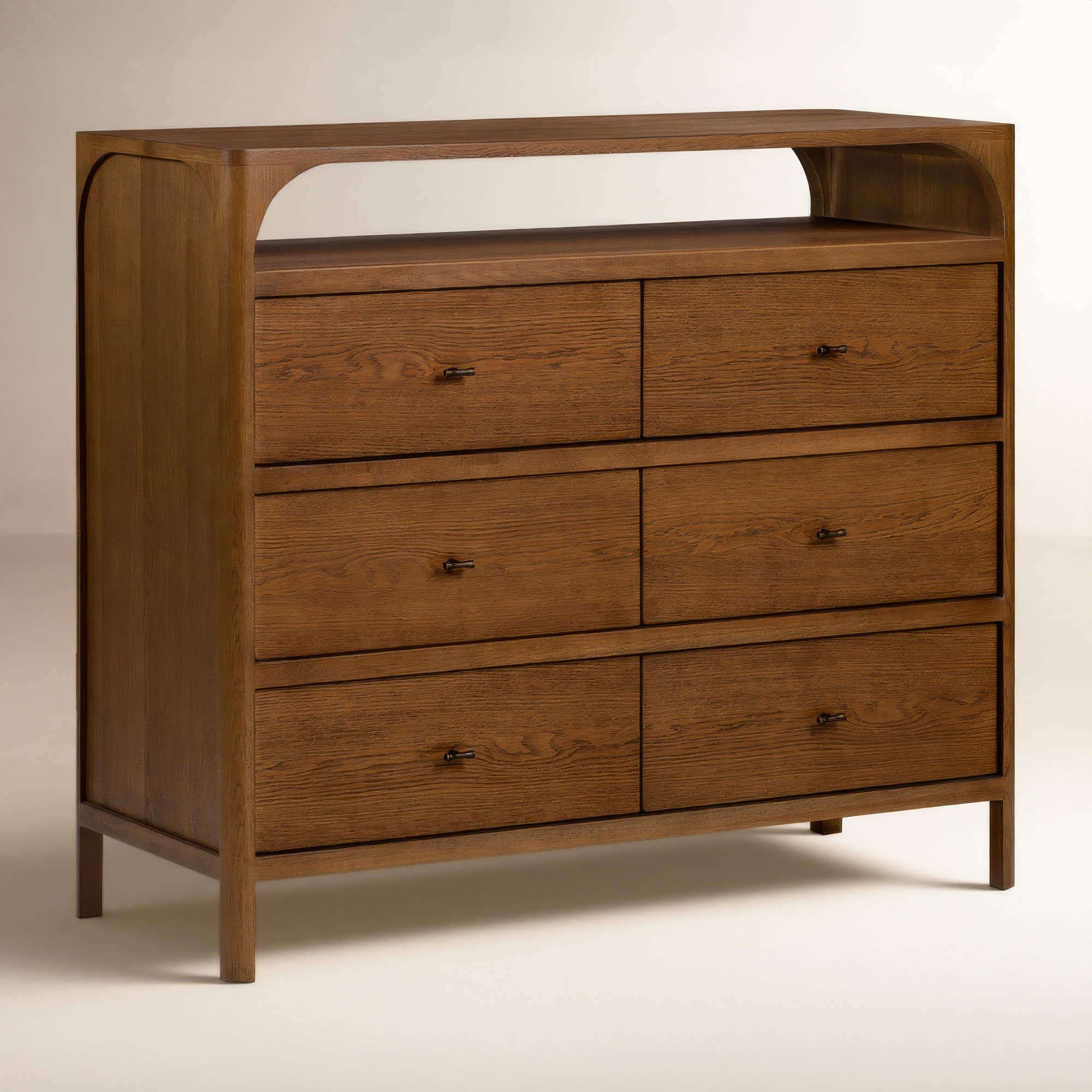 Kaela 6 - Drawer Dresser, Walnut