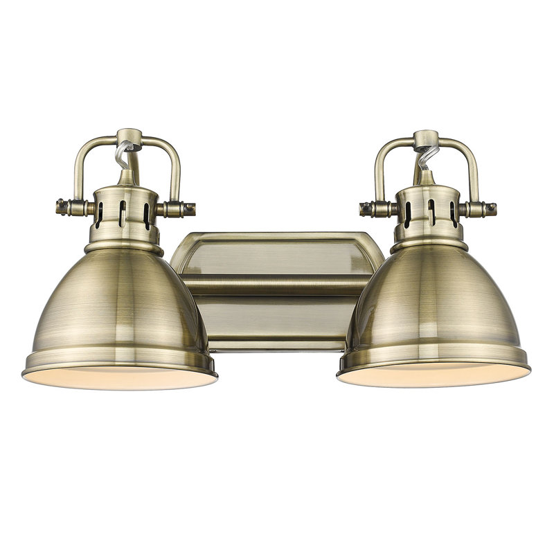 Lyndee 2 - Light Dimmable Vanity Light, Aged Brass, Aged Brass