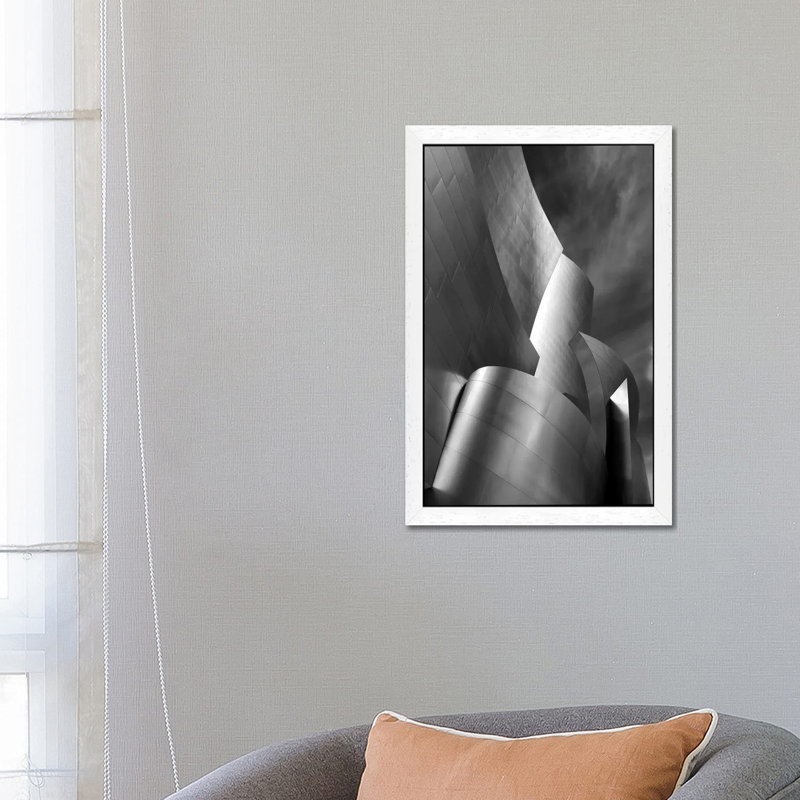 Architectural Art - Print on Canvas, 152.5 cm H x 101.5 cm W, White Framed