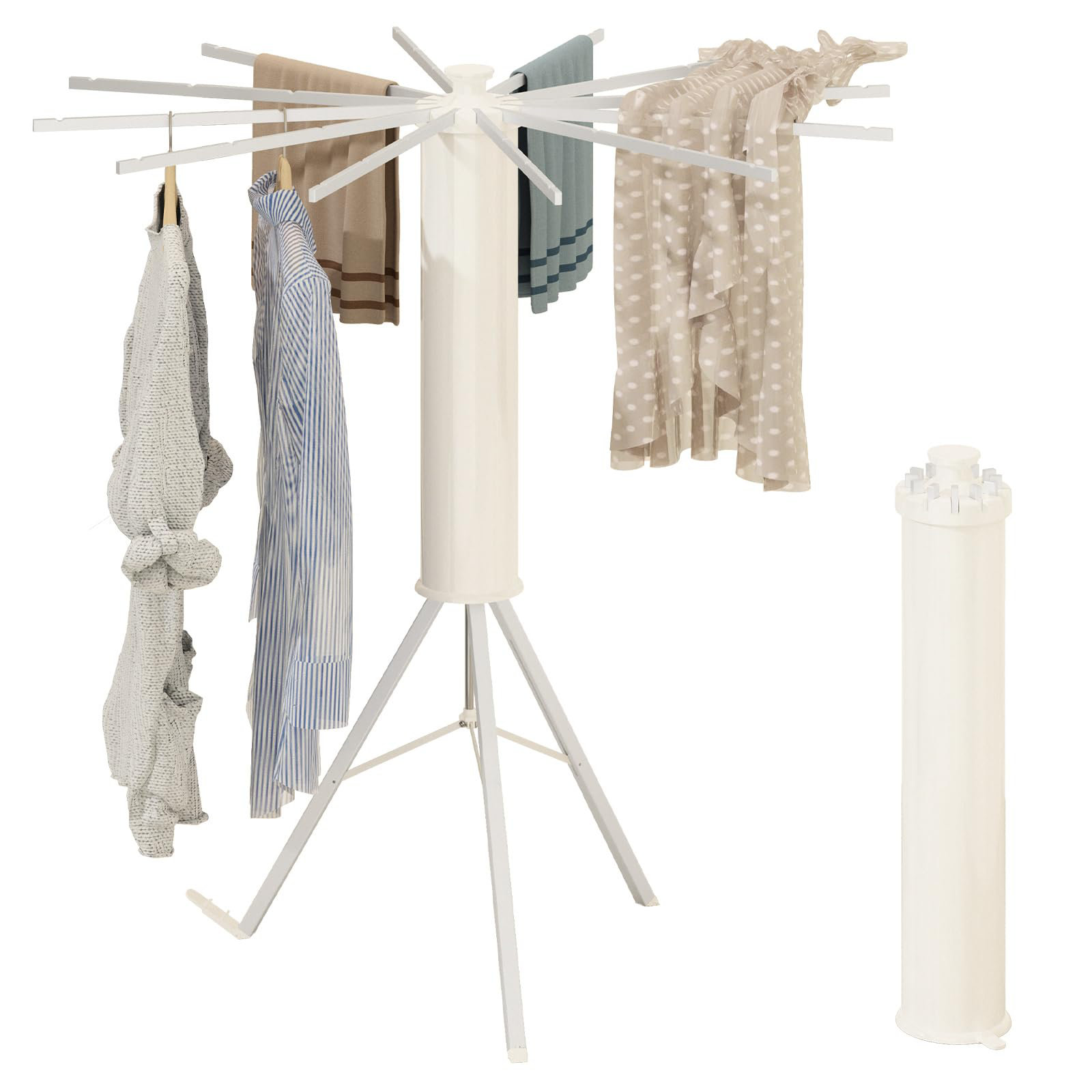 Rebrilliant Tripod Drying Rack Portable, Foldable Drying Rack Clothing ...