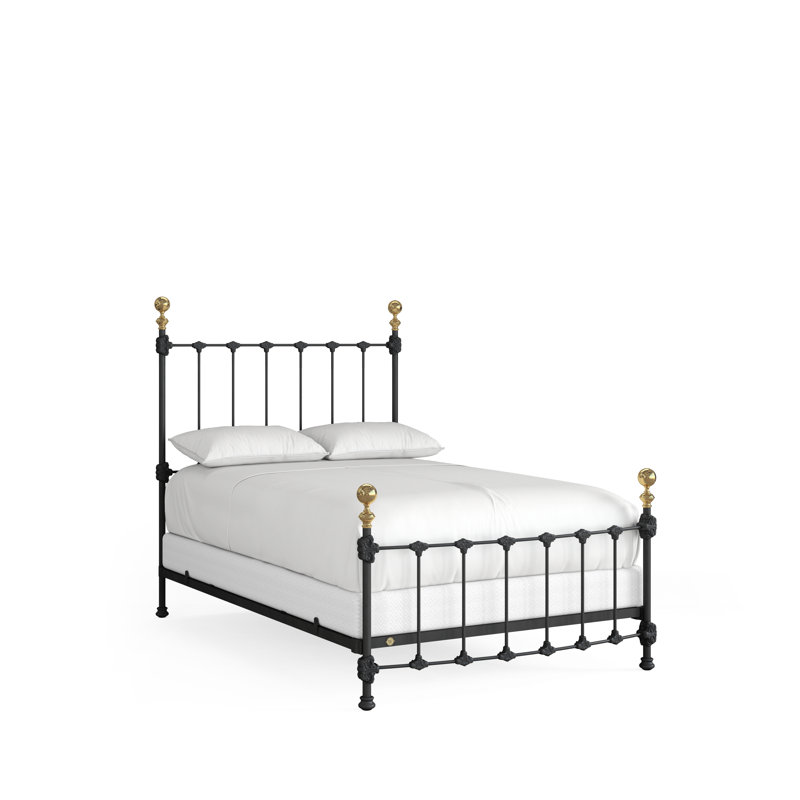 151 Palatial Bed | Complete Standard, Full, Gunmetal/Antique Gold