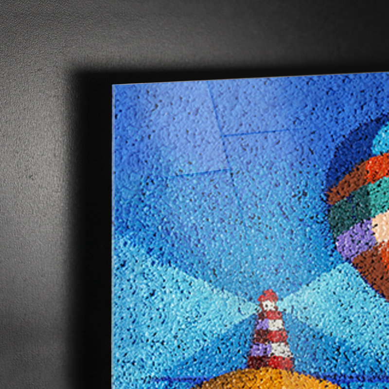 Seascape by Stefano Calisti - Unframed Graphic Art on Glass, 65cm H x 65cm W