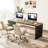 78.74 Inches Double Computer Desk For 2 Person – Extra Long Industrial Workstation With Heavy Duty Metal Frame, Large Dual Study Table For Home Office, Gray And Black Finish-1319412716