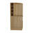 42" High Corner Bar Cabinet In Oak, Eight Bottle , Double Door, Modern Home Oak Beverage Cabinet, 43" Tall, Wine Bottles Door-1419209856-1419209868