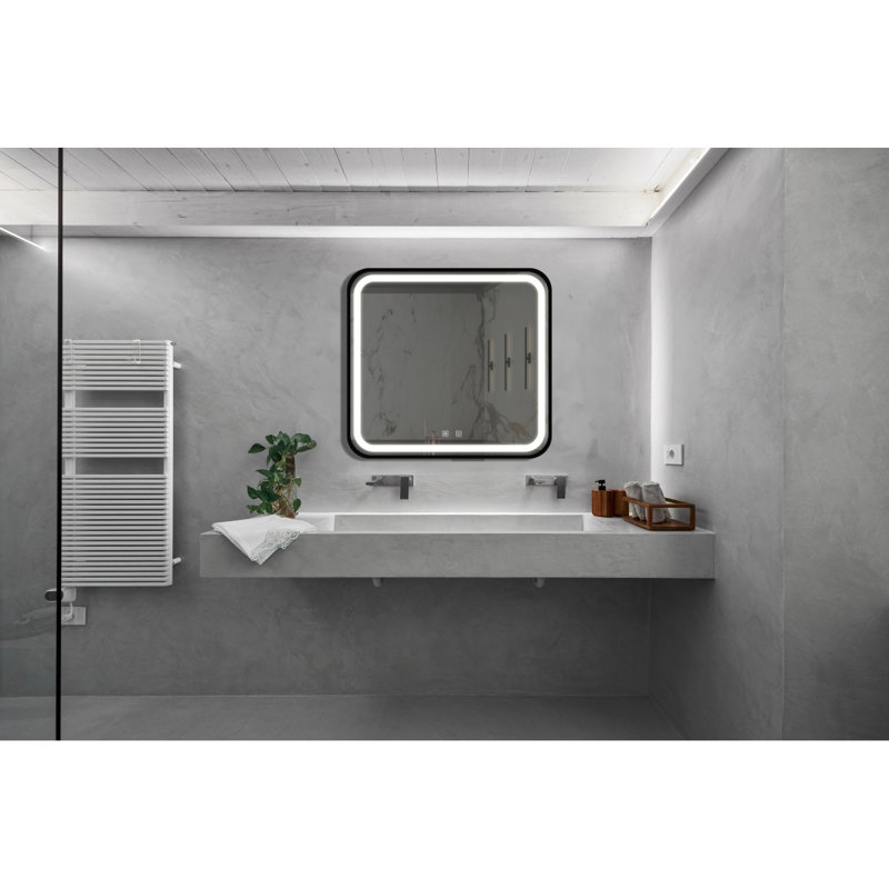 Miroir de salle de bain, 32 po x 32 po, Carrée