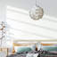 Luminaire suspendu moderne à abat-jour en plastique blanc 1 lumière Kimika
