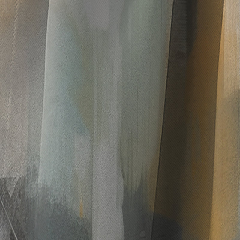 Abstract Design Shapes V - Rideau abstrait à collage - Rideau abstrait occultant - 1 panneau, L 52 po x L 84 po