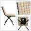 Ensemble de 2 chaises d'appoint pivotantes modernes avec revêtement doux, rembourrage à haute résilience et pieds de support en métal pour la salle de réception-548632420