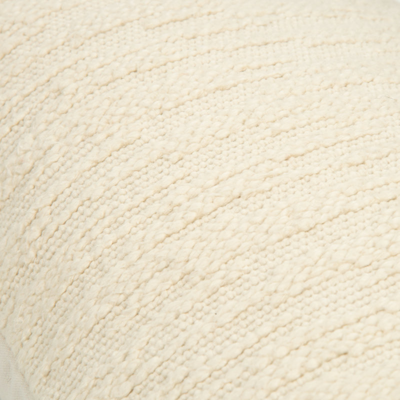 Coussin décoratif en coton texturé, Beige