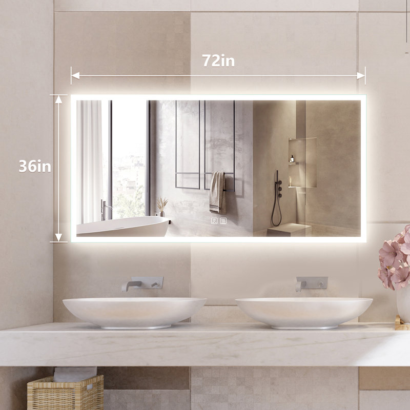 Naliyah Flat Wall Mirror, 36" x 72"