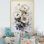 Minimalisme, tulipes blanches, symphonie III sur toile
