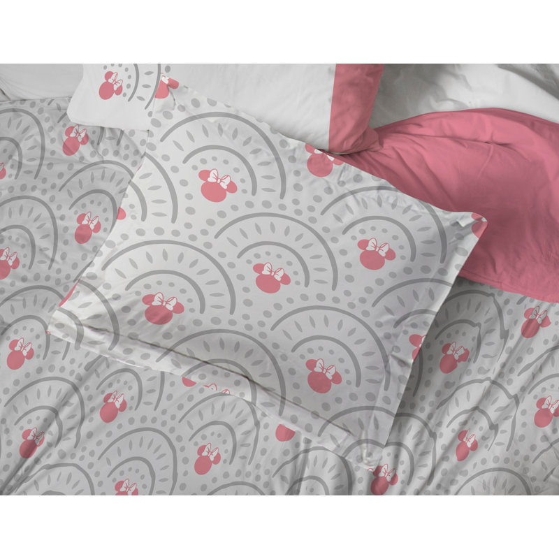 Ensemble de lit Minnie Mouse, Édredon simple + 4 pièces supplémentaires