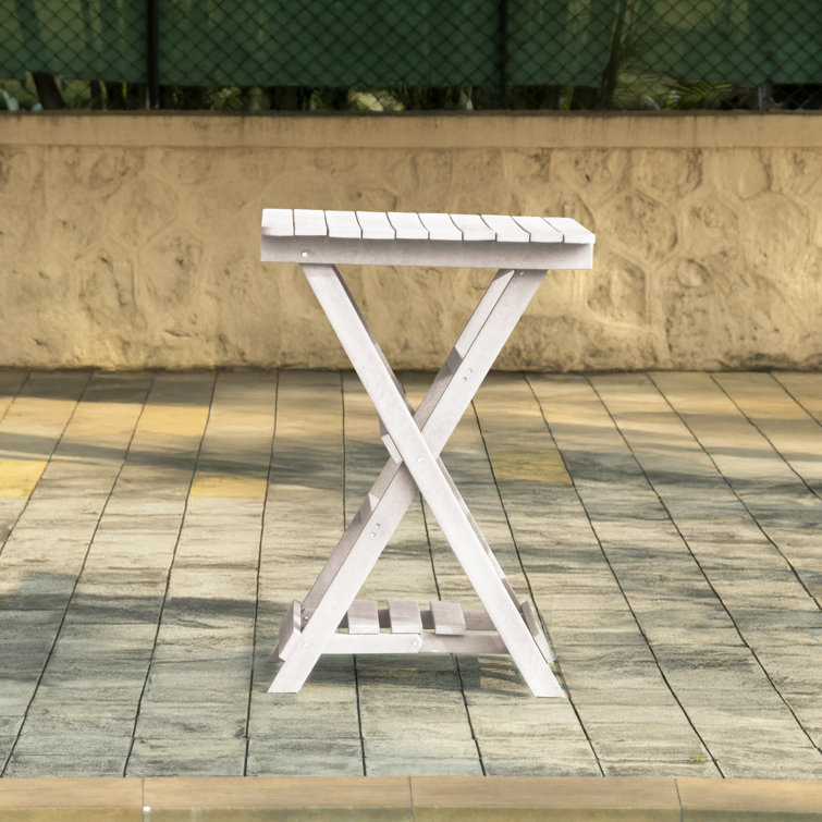 Patagonia Fully Assembled All-Weather Recycled HDPE Outdoor Folding Bar table