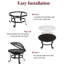 Bulle Round Steel Wood Burning Fire Pit