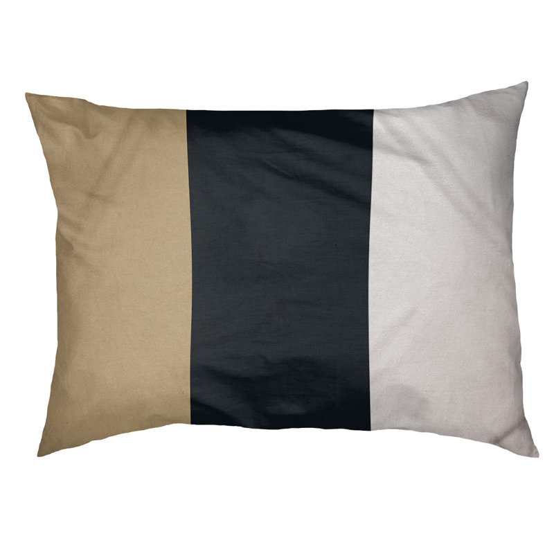 Coussin Detroit, Petit (l 28 po x P 18 po x H 6 po), Gold/Black/White