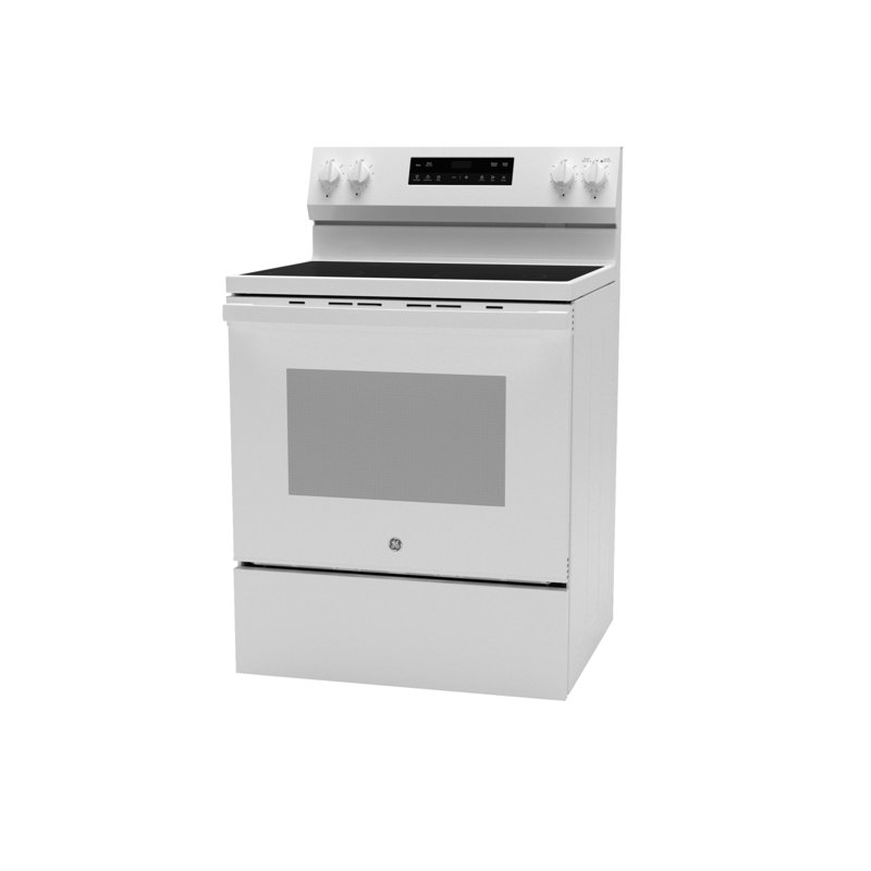 White 30" Free-Standing Self-Cleaning Electric Range