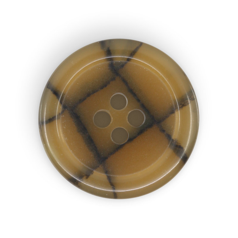 Bouton rond en polyester recyclé Dritz