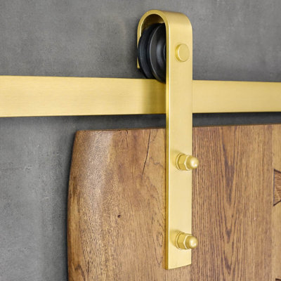 Andromede Single Door Barn Door Hardware Kit