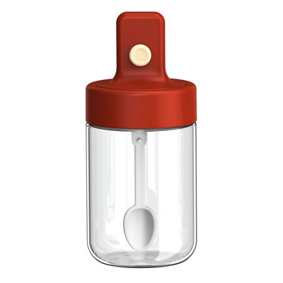 Contenant d'assaisonnement de cuisine pour bouteille d'eau avec pots à épices en verre transparent