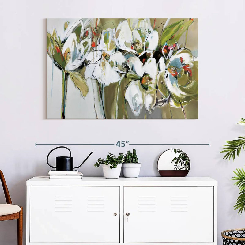 Avery Abstract Spring Blooms, 26" H x 39" W