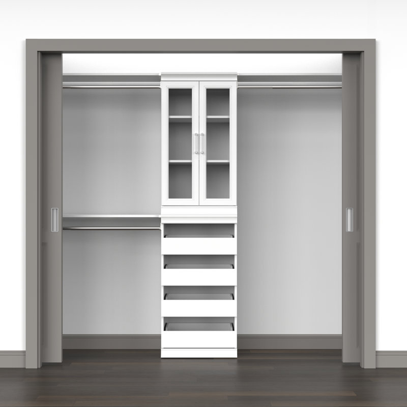 Modular Storage 21.38" W 4-Drawer Unit, White