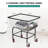 Metal Laundry Cart with Wheels-91884186