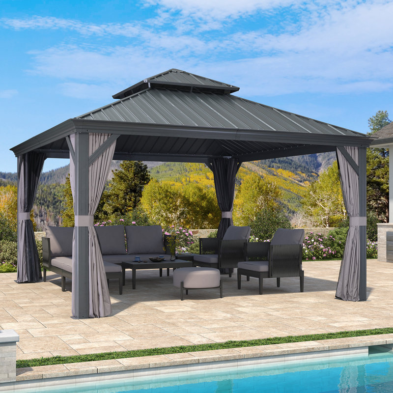 4m x 4m Aluminum Patio Gazebo