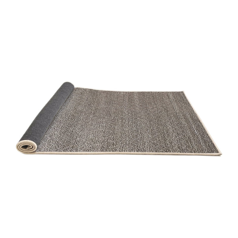 Tapis brun à motif géométrique Lundell, Rond 5 pi