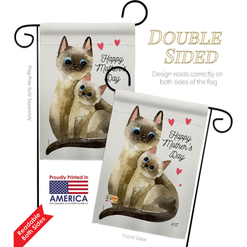 Ensemble de drapeaux en polyester 18,5 po x 13 po Kitty