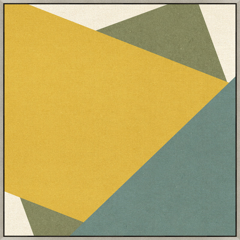 «Natural Geometric 2» par Thom Filicia - peinture sur toile à cadre flottant