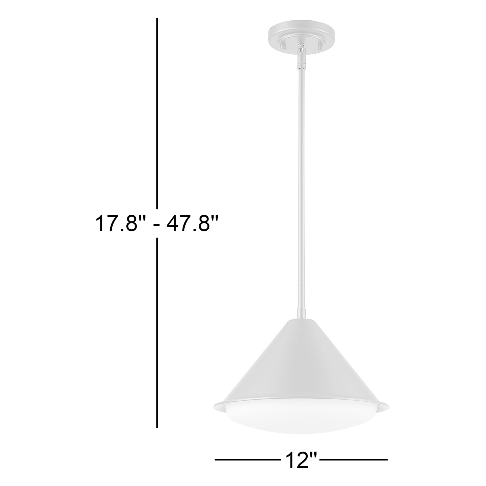 Erso Dimmable LED Single Light Pendant