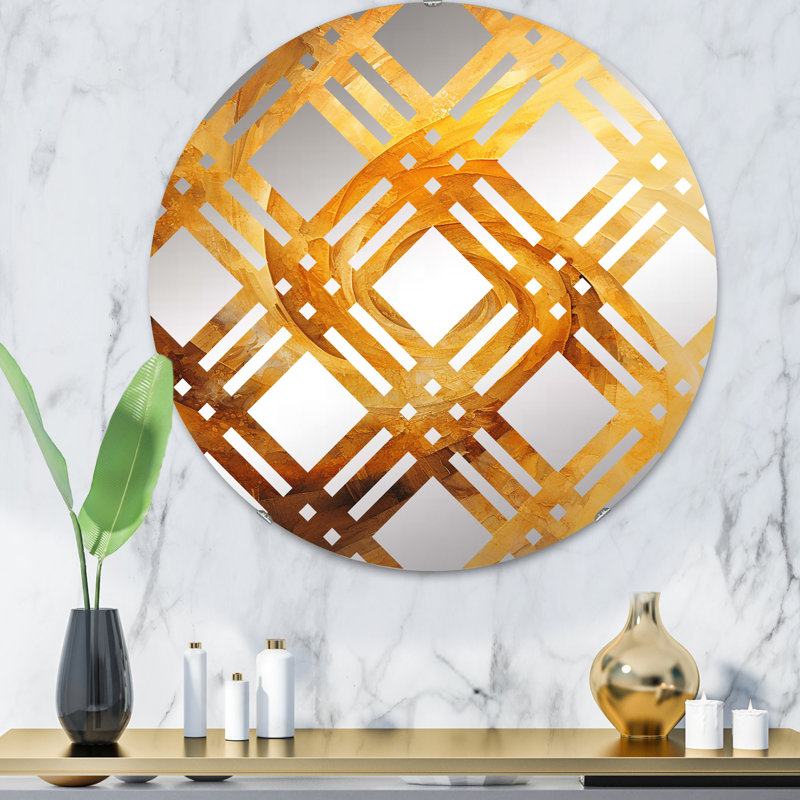 Harmonic Helix - Miroir décoratif à carreaux MIR106092 C, 31,4 po x 31,4 po