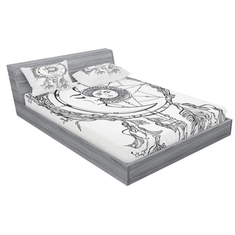 Microfiber Sheet Set, Queen Sheet Set with Fitted Sheet