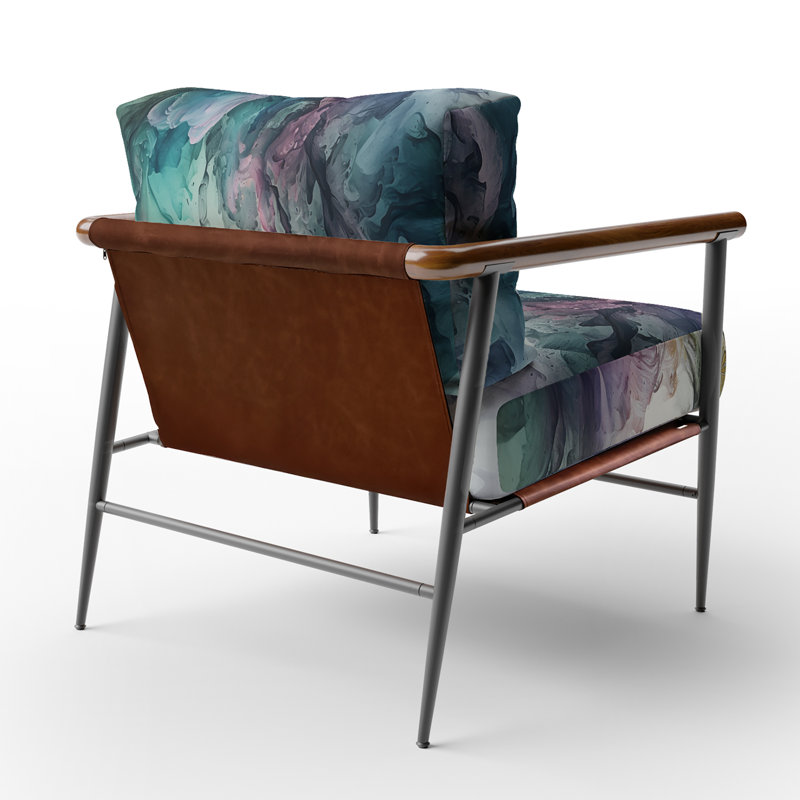 Fauteuil d'appoint rembourré Green Green, Noir