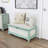 Abril Linen Upholstered Storage Bench-630454076