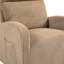 Fauteuil berçant rembourré noir confortable avec flanelle-108779264