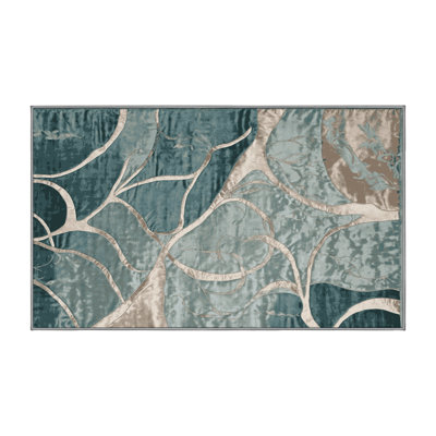 Machine Washable Gray Area Rug