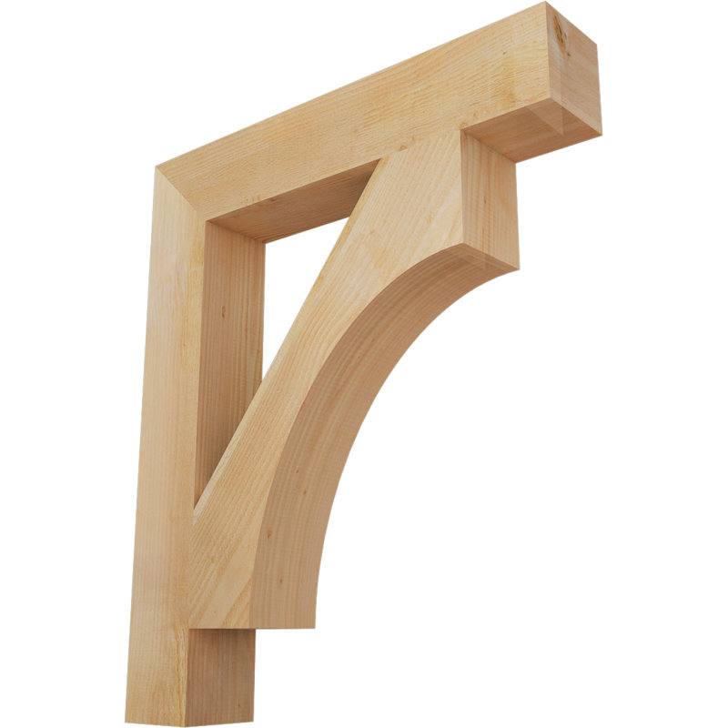 Support Westlake Block Rough Sawn, Sapin de Douglas, H 40 po x l 6 po x P 34 po