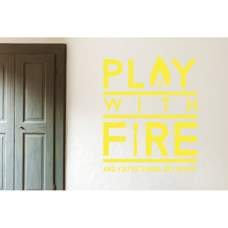 Wall Decal, Bright Yellow, Medium