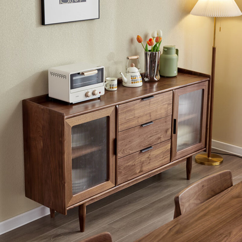 Modern Simple And Retro Sideboard, 34.65" H x 55.12" W x 15.75" D