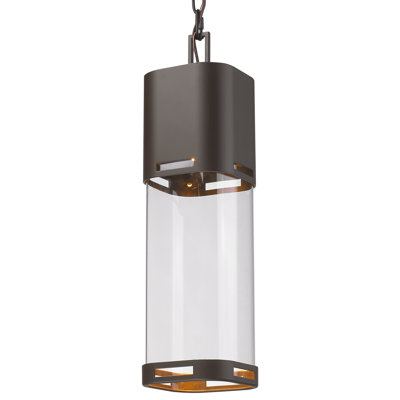 Luminaire suspendu d'extérieur 1 lumière DEL Brentton